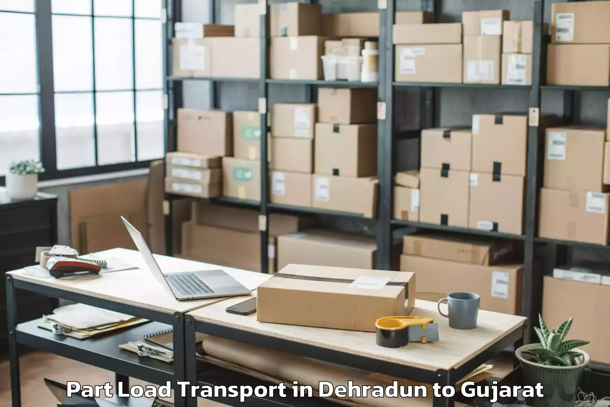 Book Your Dehradun to Petlad Part Load Transport Today